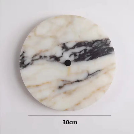 Schéma de cotes de l'applique en marbre naturel indiquant un diamètre de 30 cm