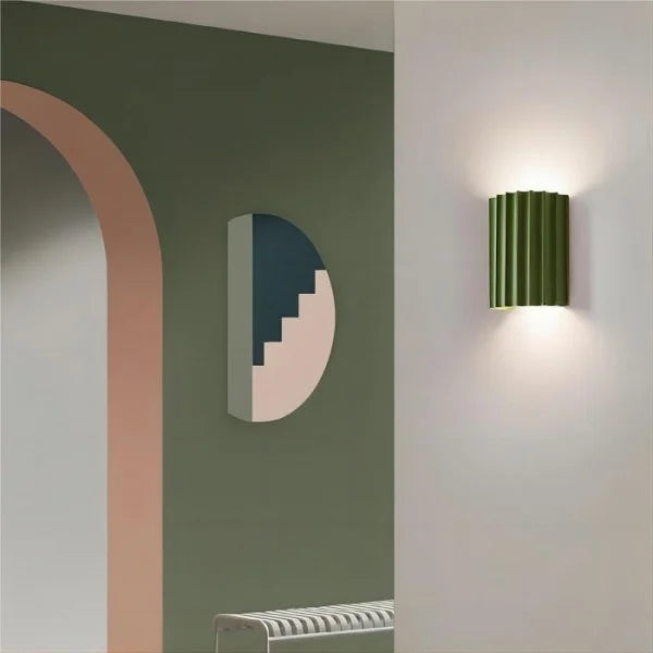 Fluted Resin Wall Light