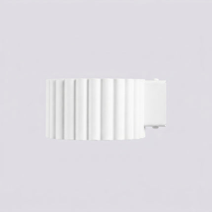 Applique murale Aura blanc, packshot de trois quarts