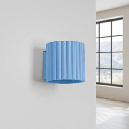 Applique murale Aura bleu azur, vue en situation