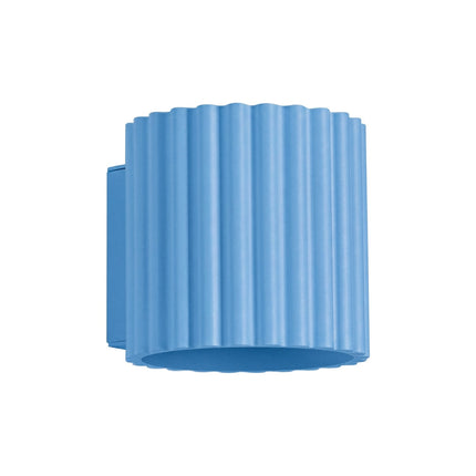 Applique murale Aura bleu azur, packshot sur fond blanc