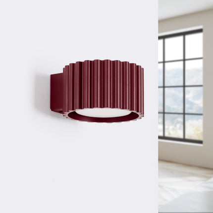 Applique murale Aura bordeaux, vue en situation