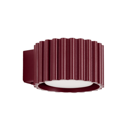 Applique murale Aura bordeaux, packshot sur fond blanc