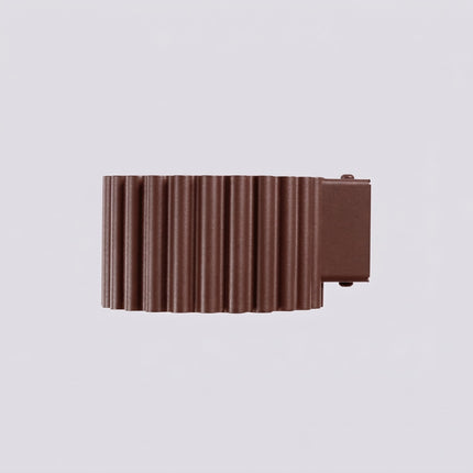 Applique murale Aura brun chocolat, packshot de trois quarts