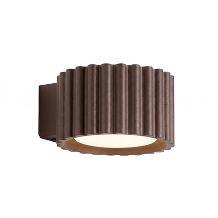 Applique murale Aura brun chocolat, packshot sur fond blanc