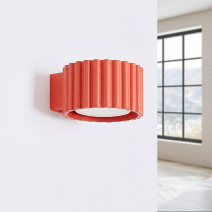 Applique murale Aura rouge vif, vue en situation