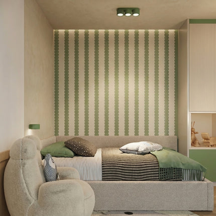 Applique murale Aura vert olive, vue d'ambiance