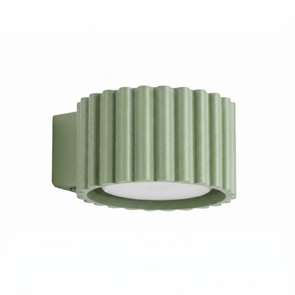 Applique murale Aura vert sauge, packshot sur fond blanc