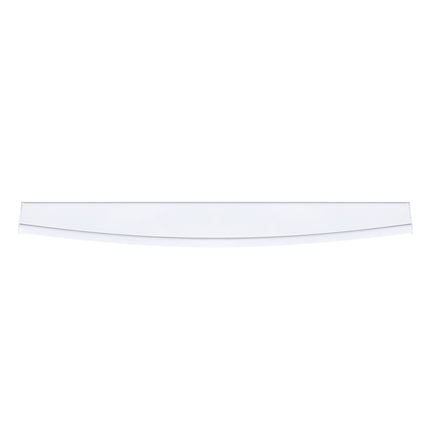 Applique murale barre courbée blanche de 60 cm, LED intégrée, éteinte sur fond blanc