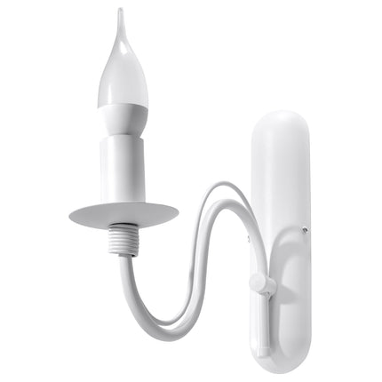 Applique Murale Bougie Moderne Blanche sur fond neutre