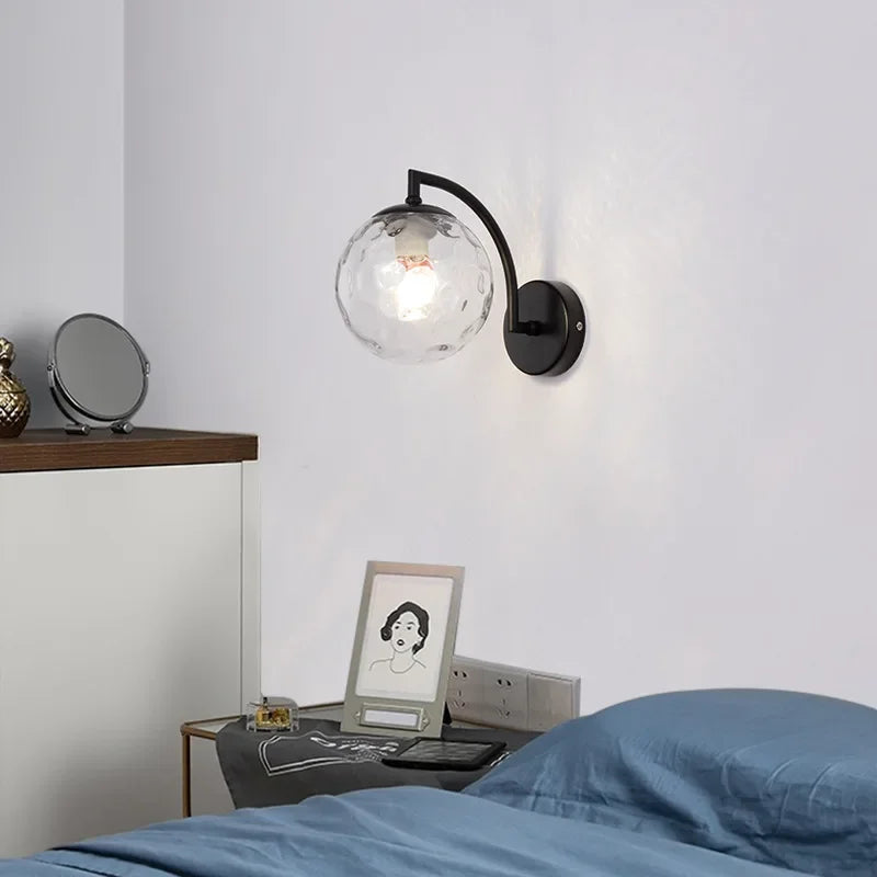 Dimensions Lámpara de pared nórdica LED con bola de cristal