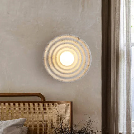 Applique murale Wabi-Sabi en céramique et verre pour un intérieur apaisant