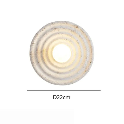 Applique murale en céramique Wabi-Sabi beige avec ampoule LED incluse pour éclairage moderne