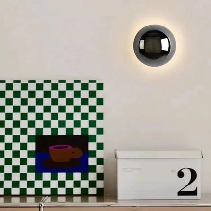 Applique murale circulaire à éclairage bidirectionnel vers le haut et le bas