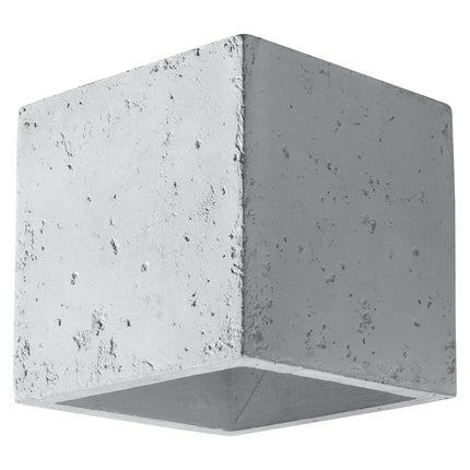 Applique Murale Cube en Béton vue de profil