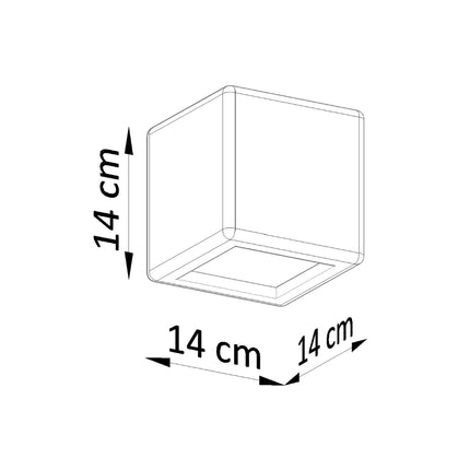 Applique cube céramique blanche dans une montée d'escalier au mur béton, ambiance japandi