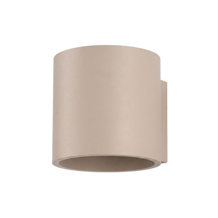 Applique Murale Cylindrique taupe, packshot sur fond blanc