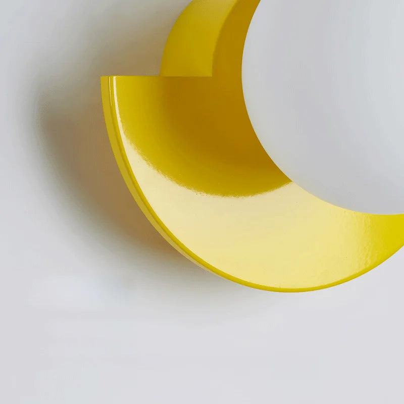 Dimensions Aplique LED de pared semicircular