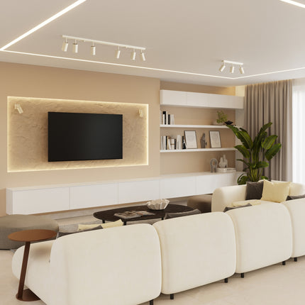 Applique Murale Directionnelle LED Beige, mise en situation