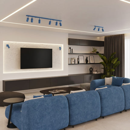 Applique Murale Directionnelle LED Bleu Azur, mise en situation 2
