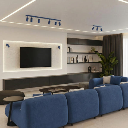 Applique Murale Directionnelle LED Bleu Outremer, mise en situation 2