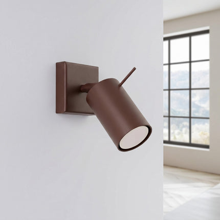 Applique Murale Directionnelle LED Brun Chocolat, vue en situation