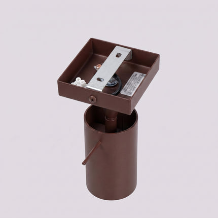 Applique Murale Directionnelle LED Brun Chocolat, vue sur fond coloré