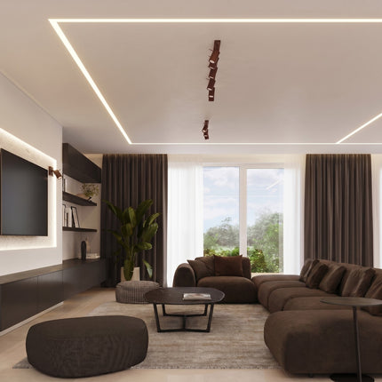 Applique Murale Directionnelle LED Brun Chocolat, mise en situation