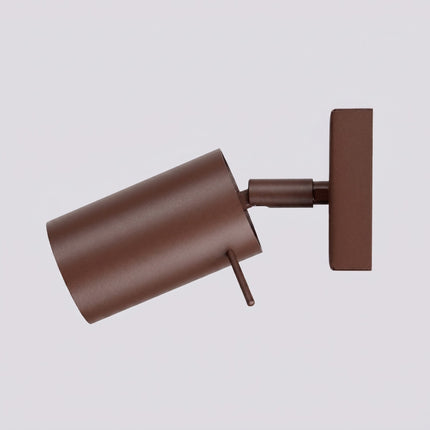 Applique Murale Directionnelle LED Brun Chocolat, packshot de trois quarts