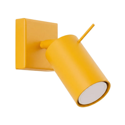 Applique Murale Directionnelle LED Jaune Ambré, packshot sur fond blanc