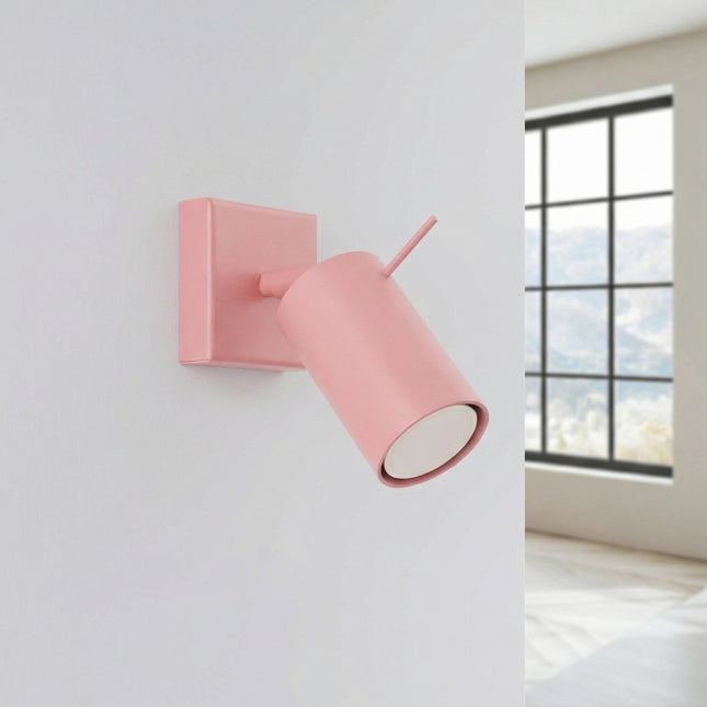 Applique Murale Directionnelle LED Rose Poudré, vue en situation