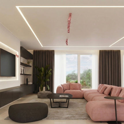 Applique Murale Directionnelle LED Rose Poudré, mise en situation