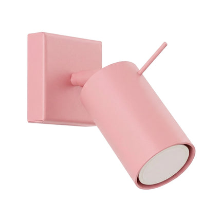 Applique Murale Directionnelle LED Rose Poudré, packshot sur fond blanc