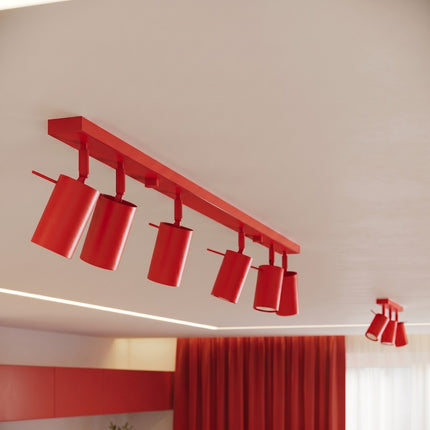 Applique Murale Directionnelle LED Rouge Vif, mise en situation 3