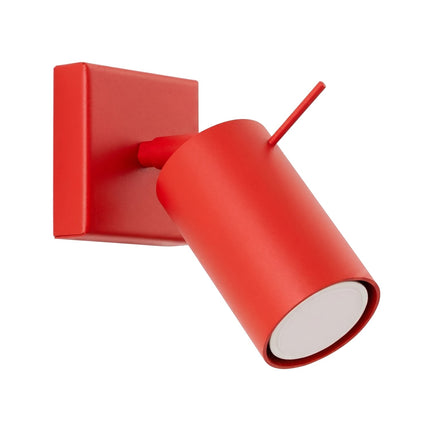 Applique Murale Directionnelle LED Rouge Vif, packshot sur fond blanc