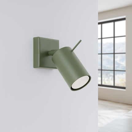 Applique Murale Directionnelle LED Vert Olive, vue en situation