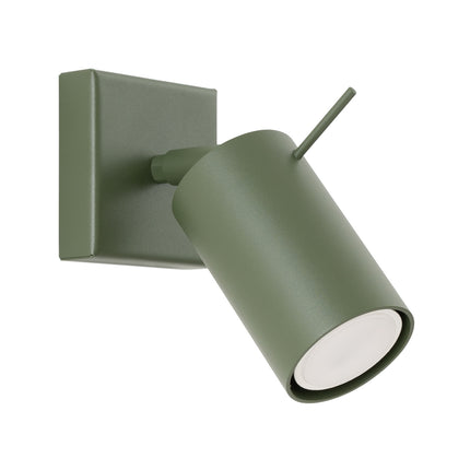 Applique Murale Directionnelle LED Vert Olive, packshot sur fond blanc