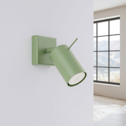 Applique Murale Directionnelle LED Vert Sauge, vue en situation