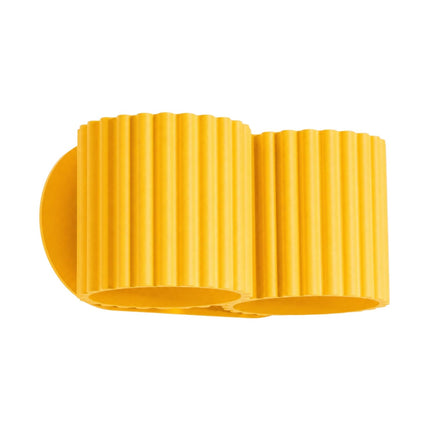 Applique Murale Double Aura jaune, packshot sur fond blanc