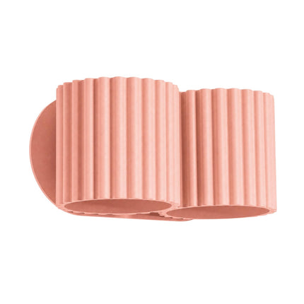 Applique Murale Double Aura pêche, packshot sur fond blanc