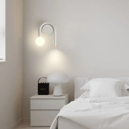 Applique murale double LED créative coloris blanc épuré