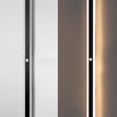 Schwarz / Gerundet / 60 cm