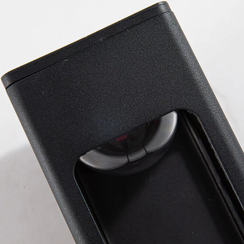 Dimensions LED-Außenwandleuchte Aluminium Schwarz, Beleuchtung oben und unten