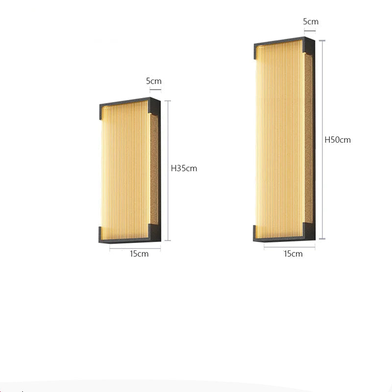 Dimensions Solar-LED-Außenwandleuchte Aluminium Schwarz Gerillt