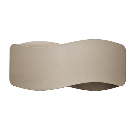 Applique murale Flux Lumineux 30 en acier taupe, packshot sur fond blanc