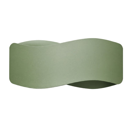 Applique murale Flux Lumineux 30 en acier vert olive, packshot sur fond blanc