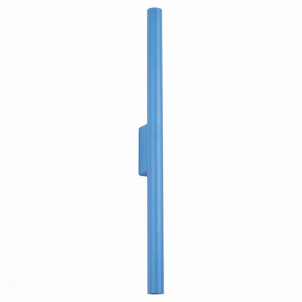 applique murale halo 2 faisceaux bleu azur en acier, packshot sur fond blanc