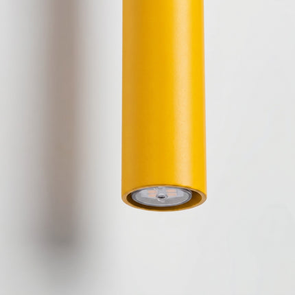 Applique Murale Halo 2 Faisceaux Jaune Ambré en Acier, vue de détail