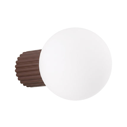 Applique murale Halo brun chocolat IP44, packshot sur fond blanc