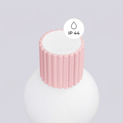 Applique murale Halo rose poudré IP44, détail de la fixation